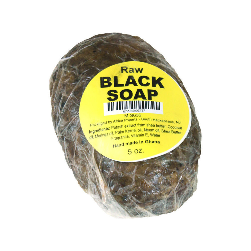 Raw Black Soap Bar