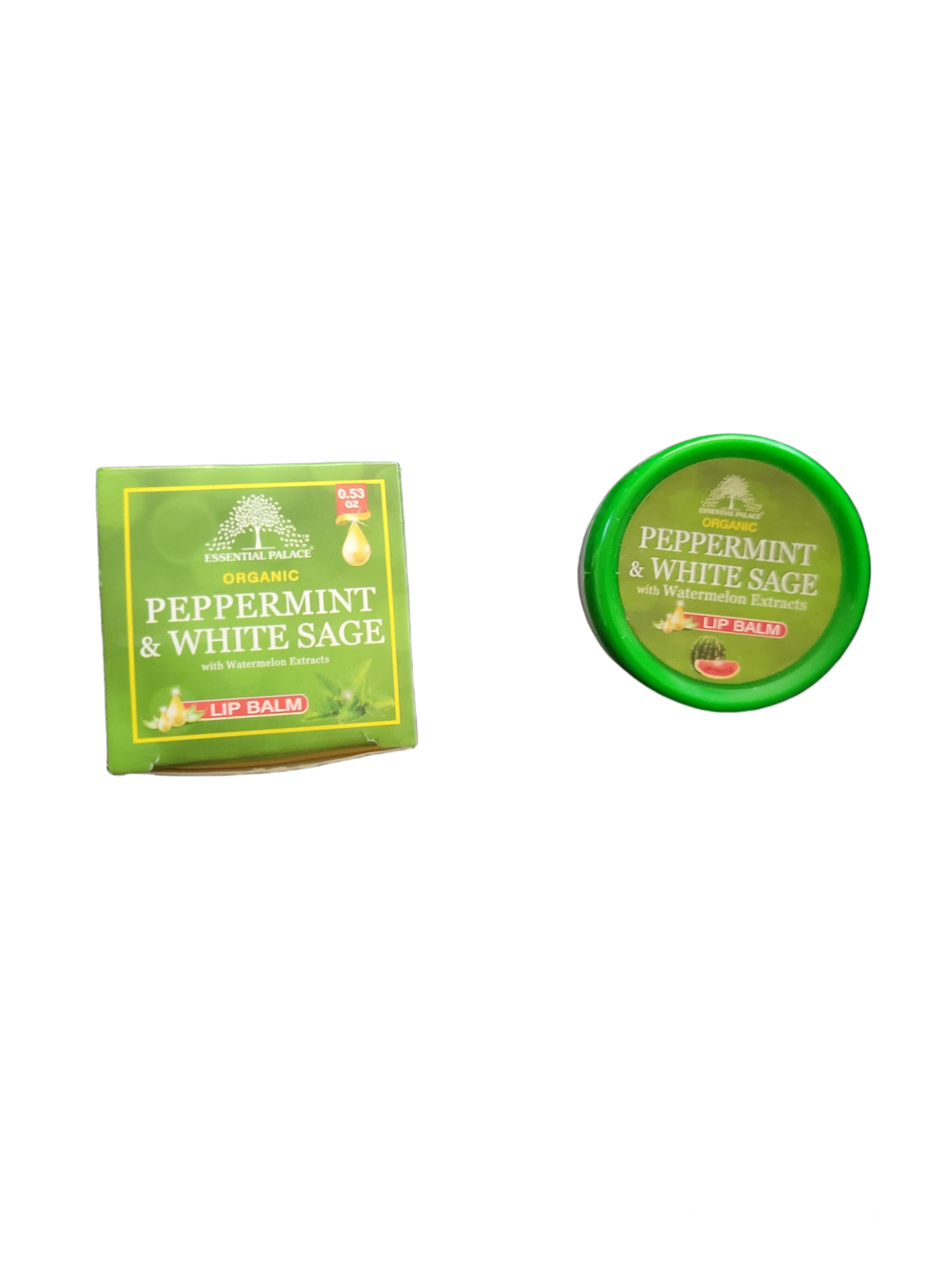 Peppermint & White Sage Lip Balm with Watermelon Extracts